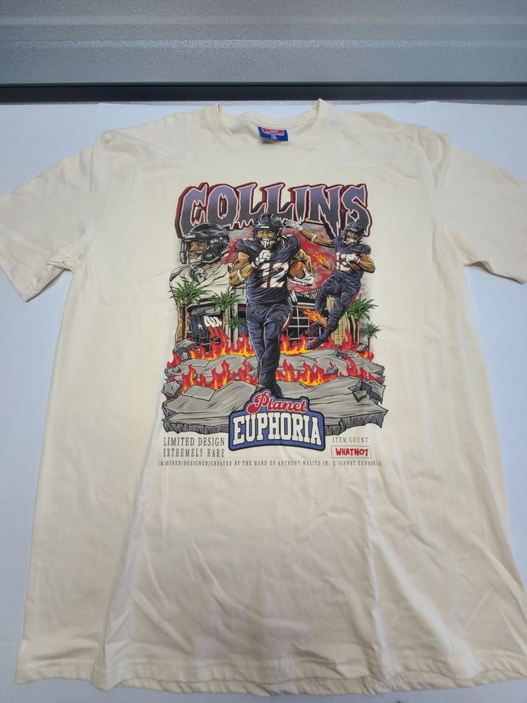 Planet Euphoria Nico Collins #12 Graphic Shirt XL NFLPA Houston Texans Football