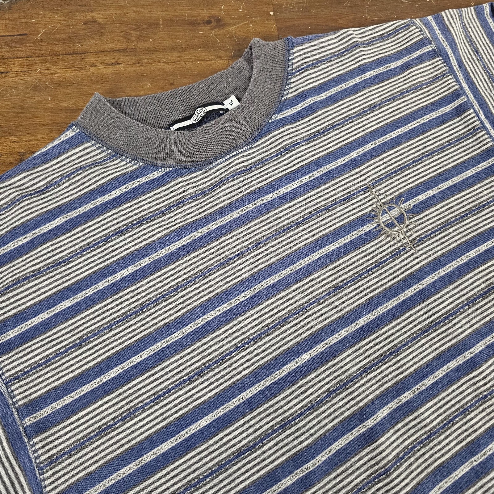 Vtg 90s Marithe Francois Girbaud Shirt Mens XL RARE Stripped L/S Poly Cotton USA gallery