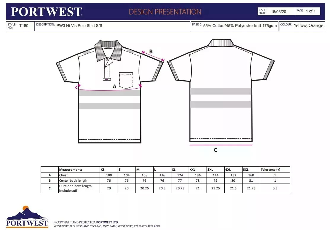 Men's Hi Vis Visibility Polo Shirt Short Sleeve Moisture Wicking Safety Work Top gallery