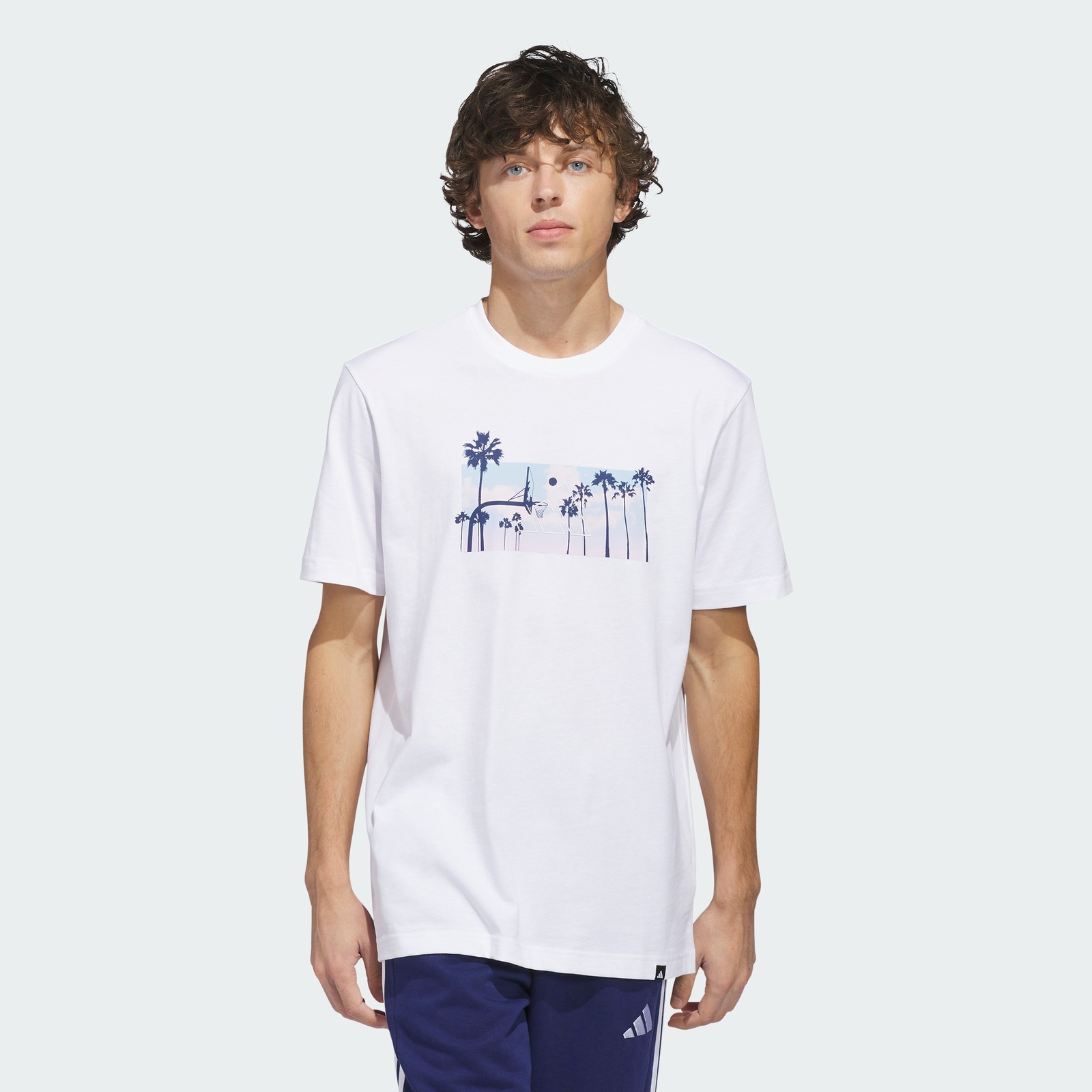 adidas men Summer Sunset Graphic T-Shirt gallery