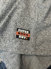 Superdry Men’s Acid Graphic Mid Weight T-Shirt Short Sleeve Gray Neon Crew M