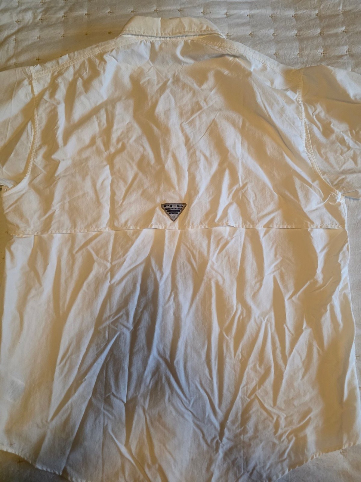 Columbia 7047 Men's White Bahama II Short-Sleeve Shirt Size XXL gallery