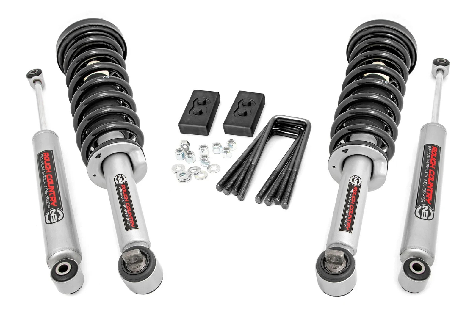 Rough Country 2″ Lift Kit with N3 Struts & Shocks 57131 fits 21-25 Ford F150 4WD