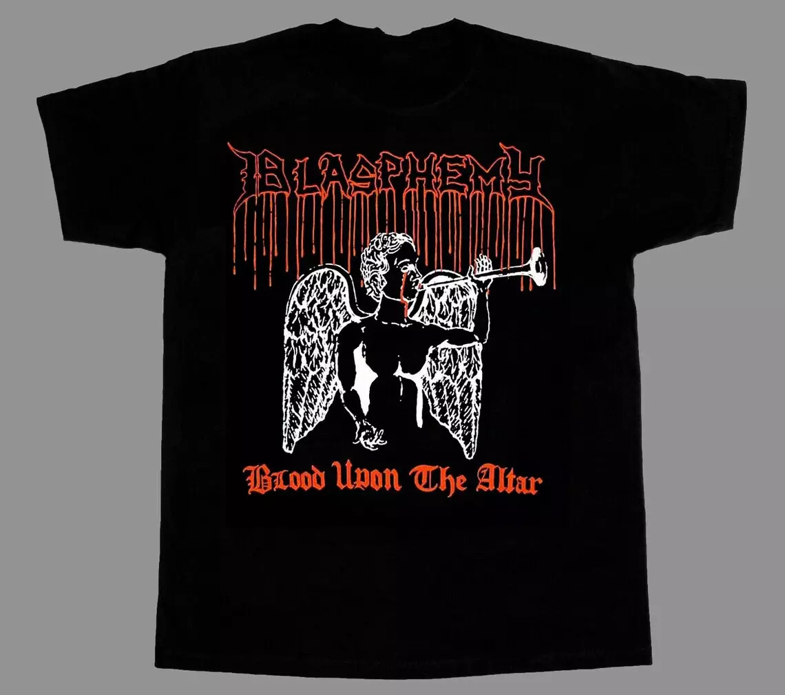 Blasphemy Band Music For Lovers Black T-Shirt Cotton Full Size BT1167 gallery