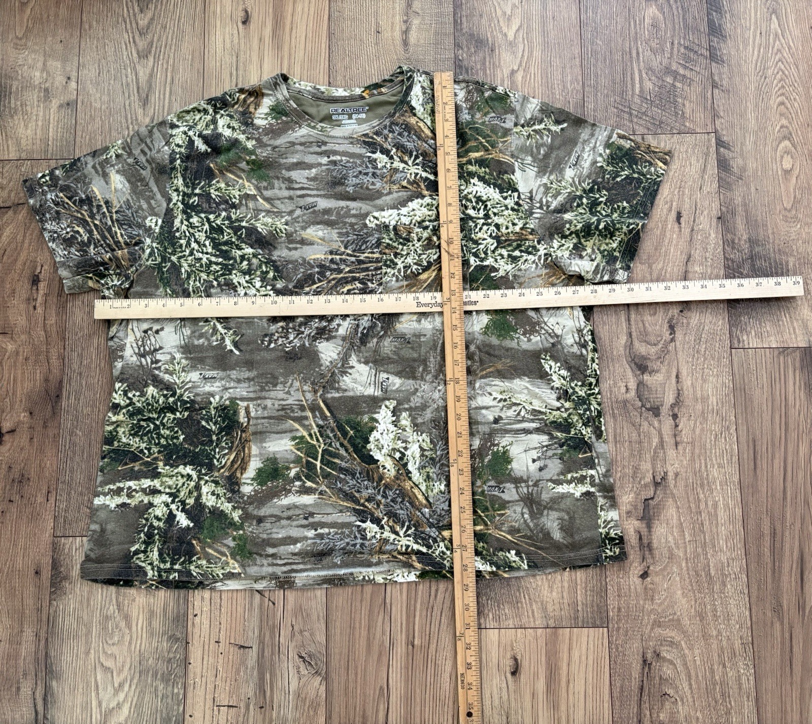 Mens RealTree Camo T-Shirt 3XL Cotton Short Sleeve Hunting Fishing gallery