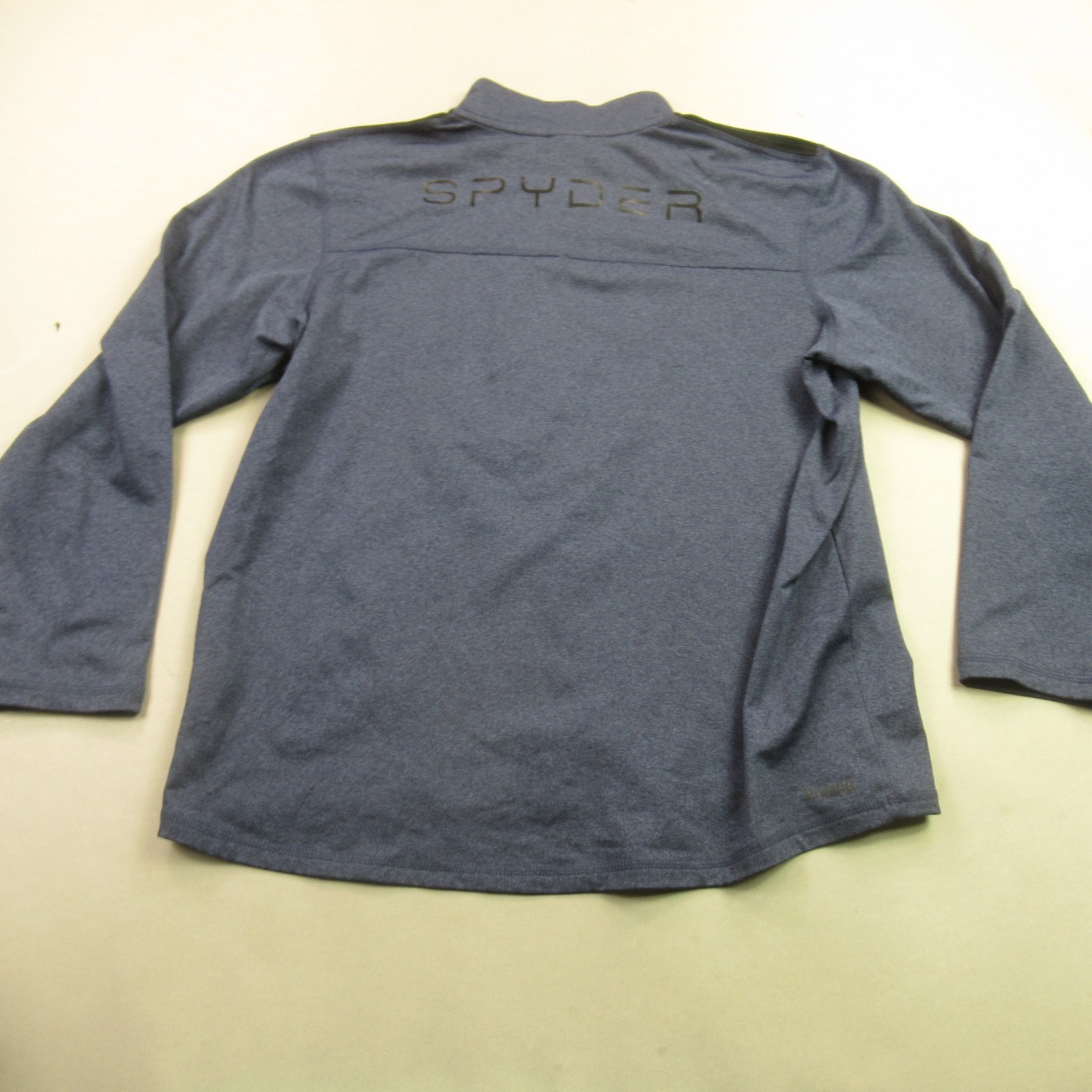 Spyder Shirt Mens Medium 1/4 Zip Long Sleeve Outdoor Lightweight Blue Casual gallery