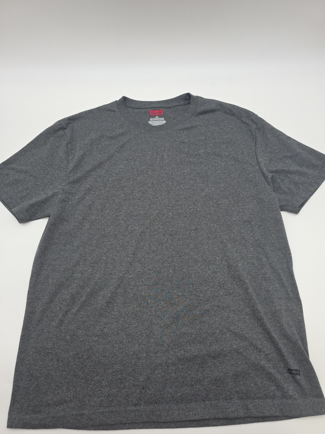 Levis T-Shirt Mens Large Gray Solid Cotton Blend Tee.#45428