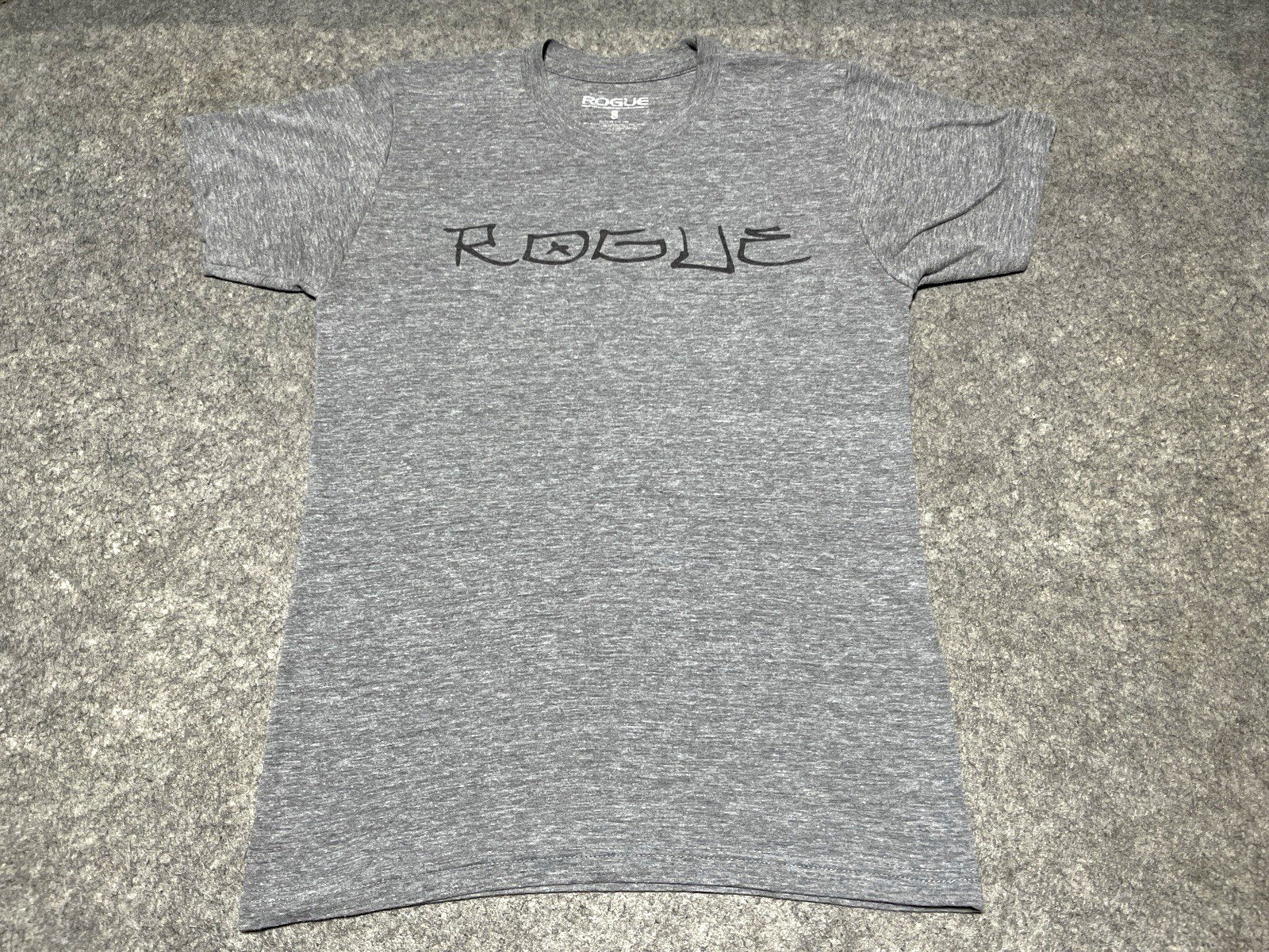ROGUE Sports Gym Rat Lift Heavy weights Gray SMALL Skull Shirt Day of the Dead gallery