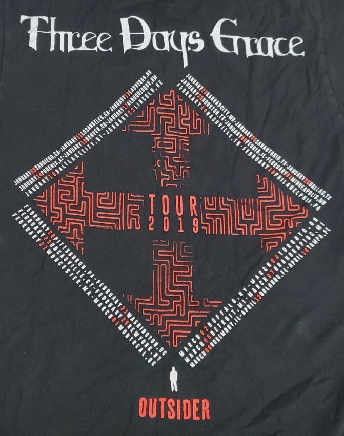 Three Days Grace Outsider Shirt Mens Small Black 2019 Concert Tour Tee Adult A30 gallery