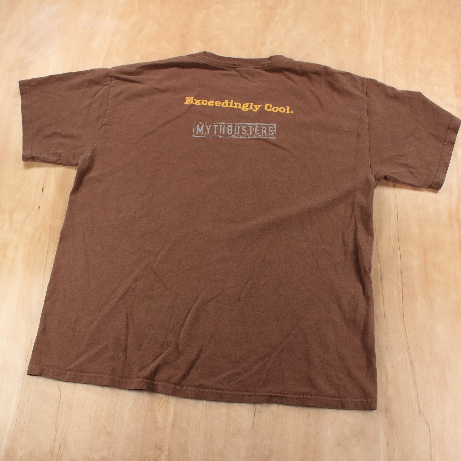 vtg y2k Discovery Channel Mythbusters t-shirt LARGE tag vtg y2k nerd tv show gallery
