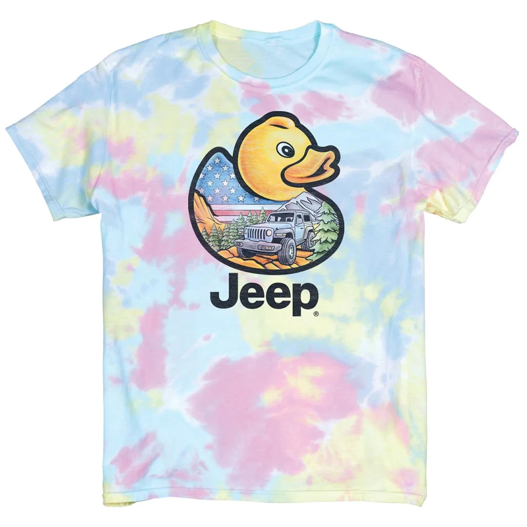 Jeep Adventure Duck tie dye T-Shirt Size 2XL Jedco licensed gallery