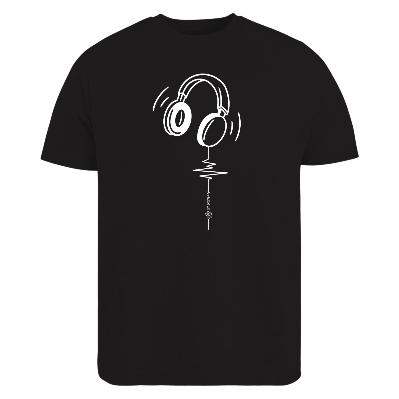 Music is Life Headphone Cool Music Lover Kids Adults T-Shirt gallery