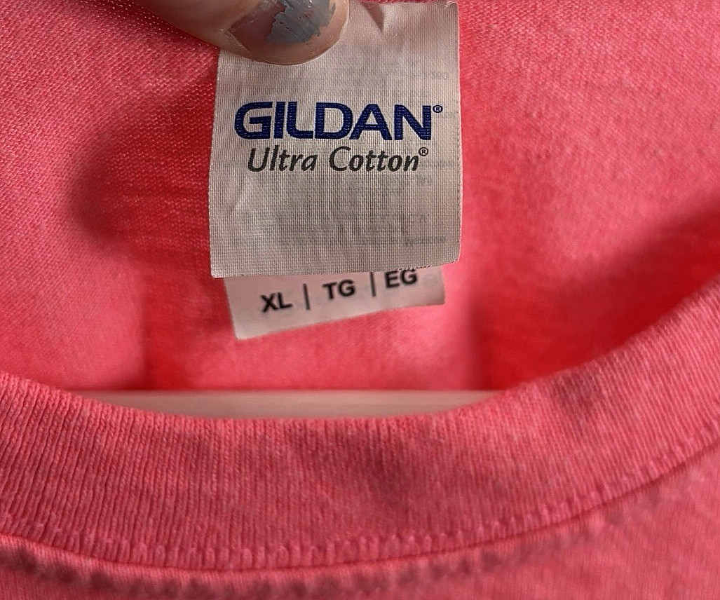 Gildan Men's Anti Bullying Shirt XL Pink Be Buddies Not Bullies Graphic T-Shirt gallery