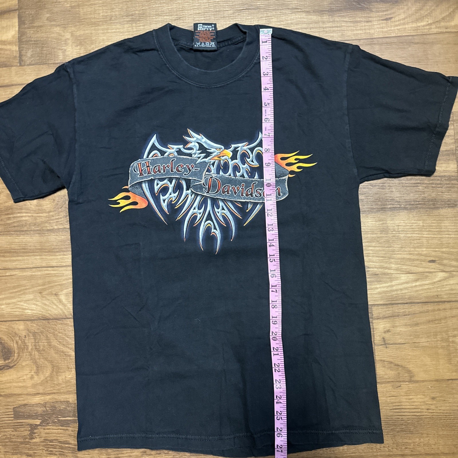 Vintage Harley Davidson Eagle Y2K Cincinnati Ohio Mens Black T Shirt Mens Size M gallery