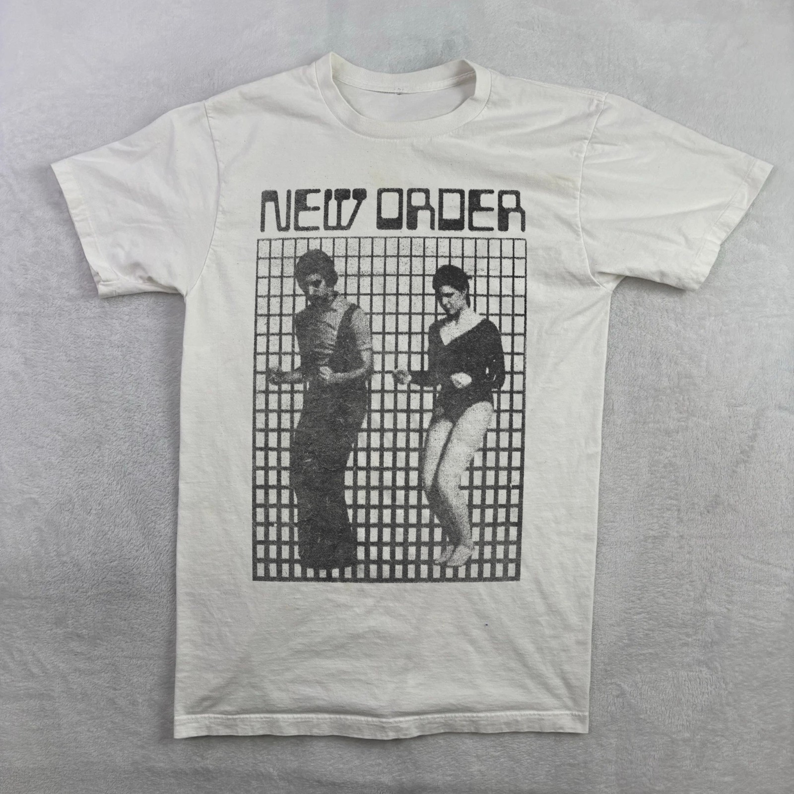 new order band t-shirt, joy division shirt, new wave punk, white unisex tee gallery