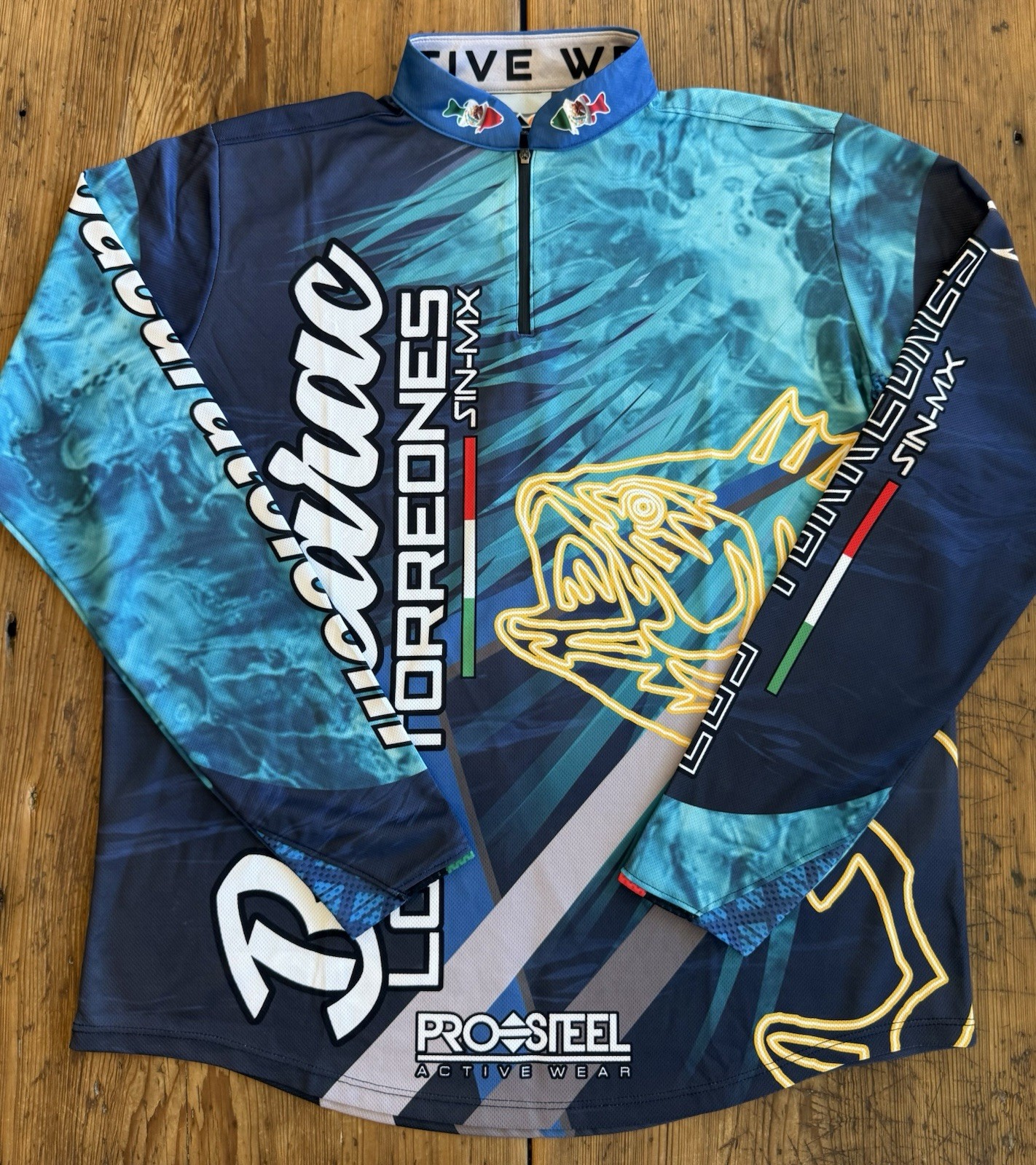 Pro Fishing Shirt 1/4 Zip Bacurato Los Torreones Mexico Pro Steel Active Wear gallery