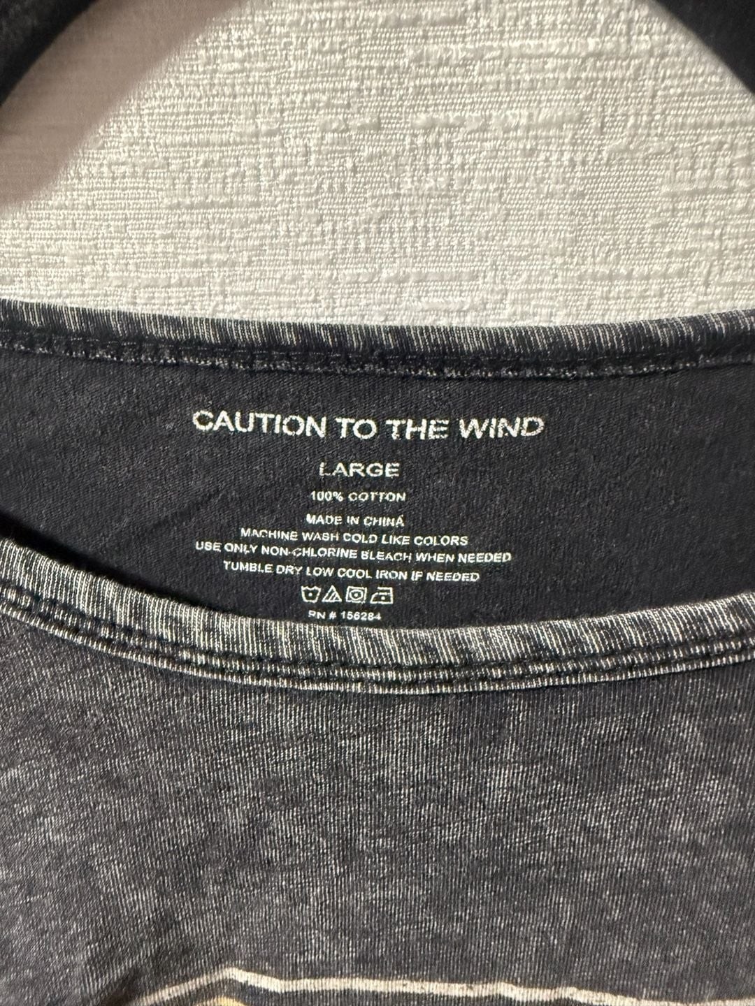 Caution to the Wind Montana Snowshoe Peak Acid Wash Graphic Crop Tee gallery