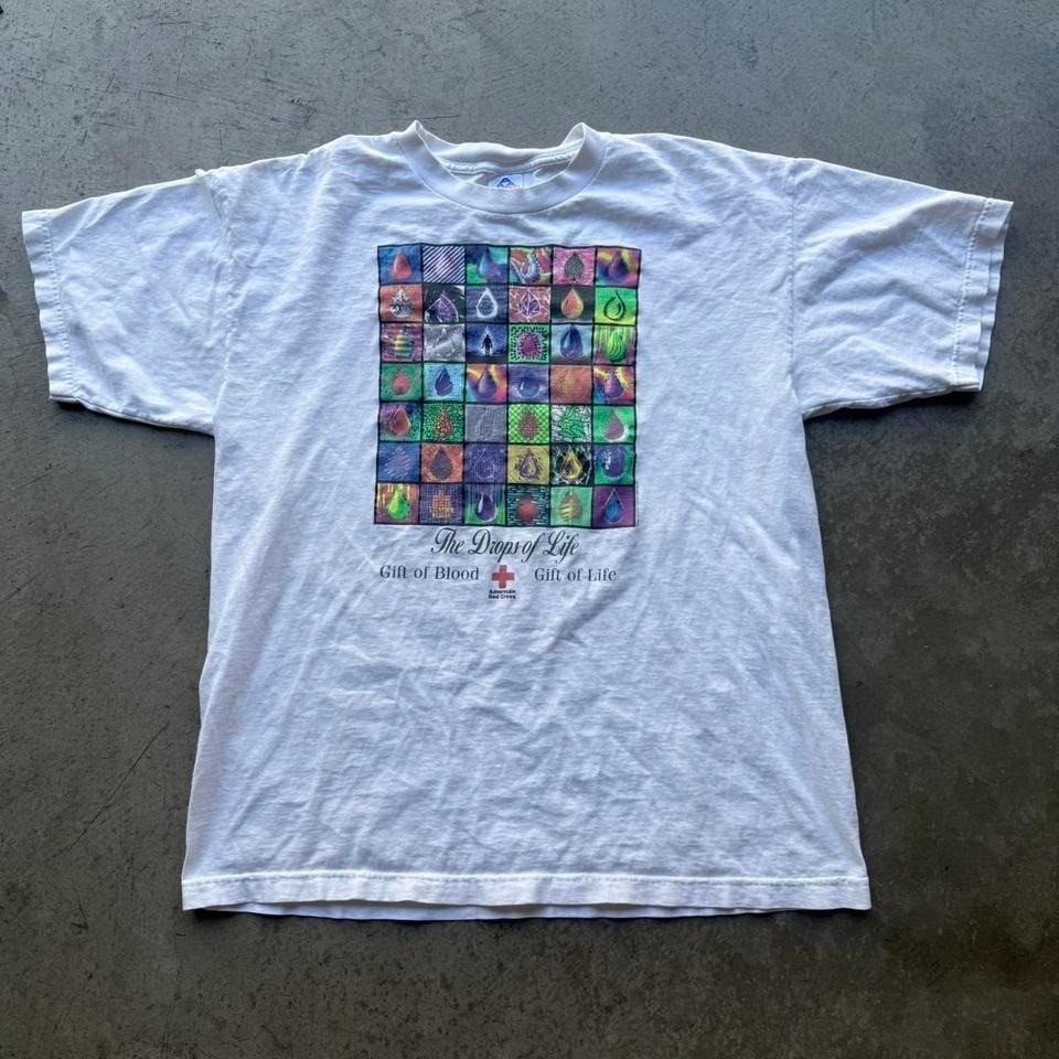Vintage 90s The Drops Of Life Art Array Medical Technology Shirt Promo