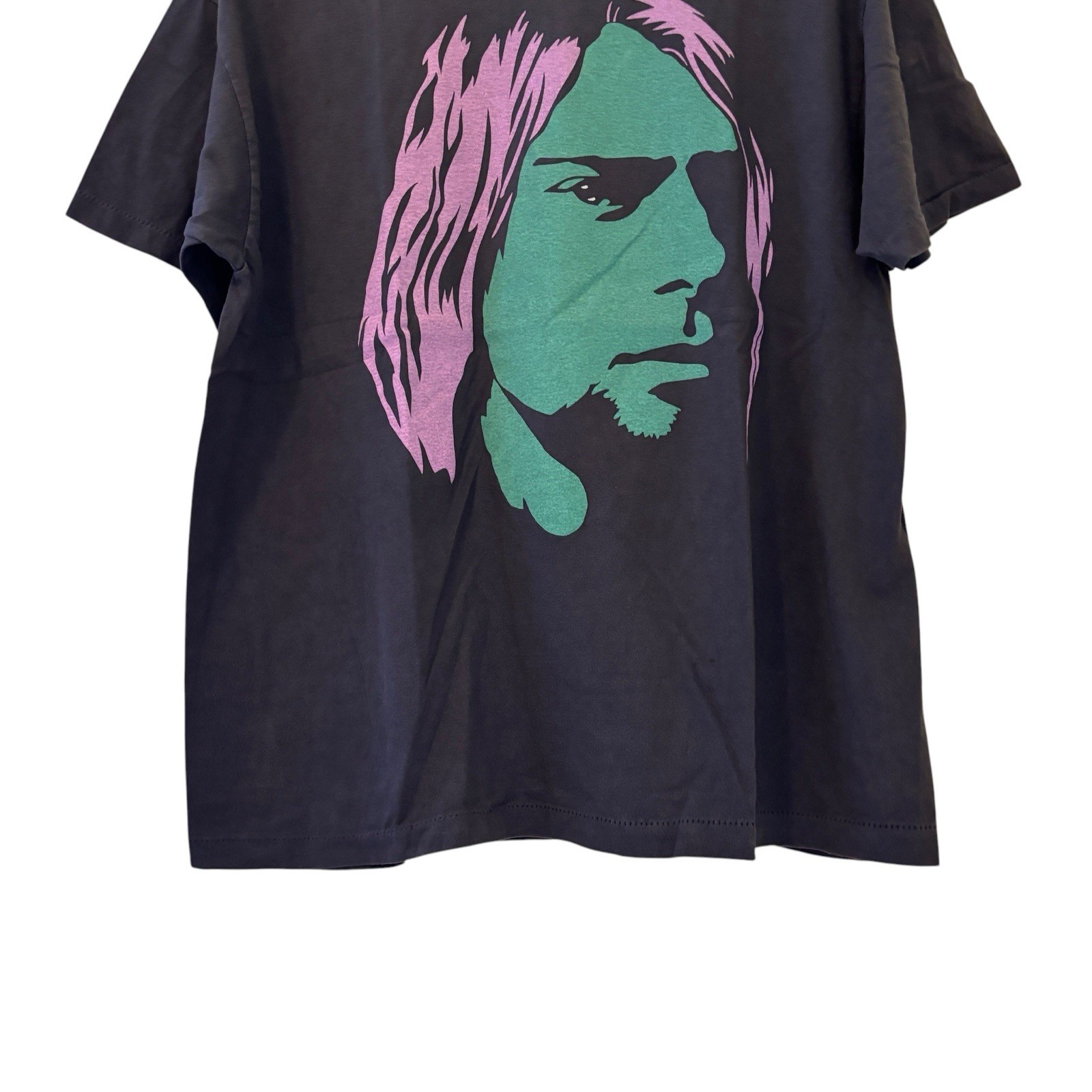 Nirvana 90s Kurt Cobain “Its Better To Burn Out Than Fade Away” REPRINT Shirt XL gallery
