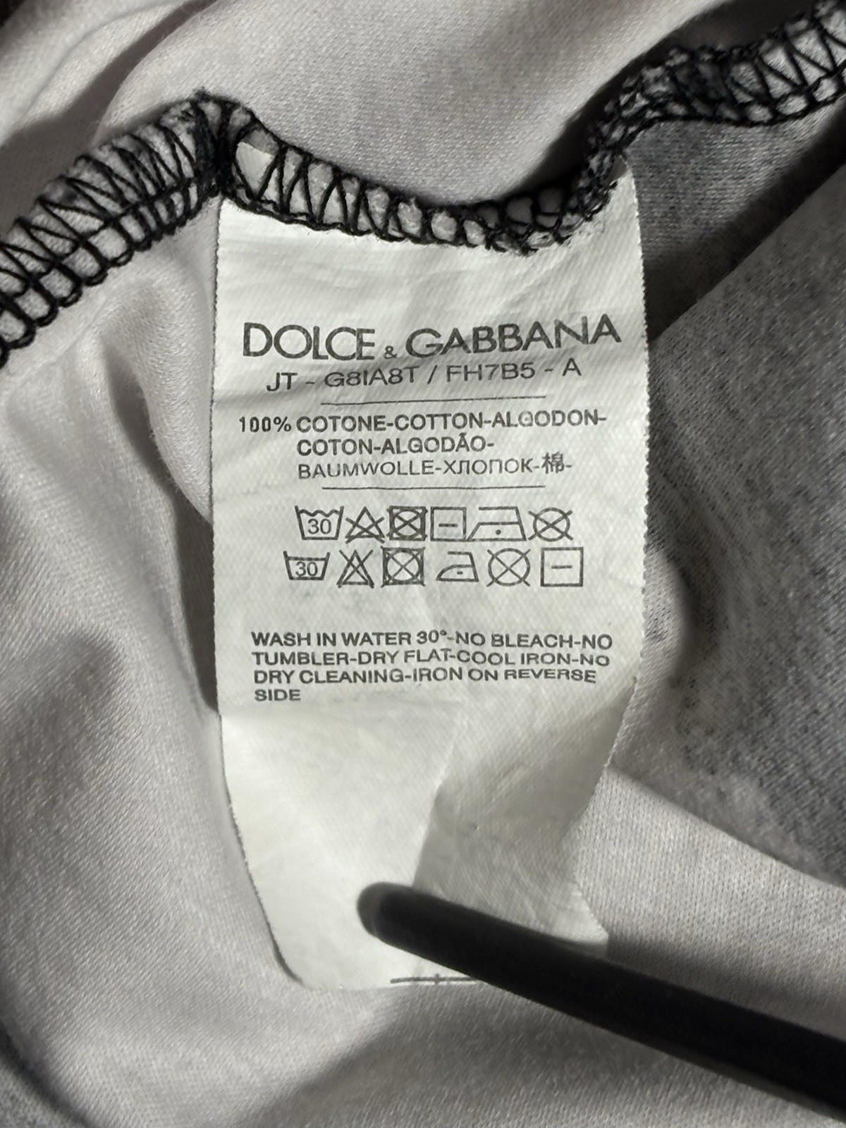 Dolce & Gabbana King Crown T-Shirt Black IT 54 Authentic Made In Italy Slim M/L gallery