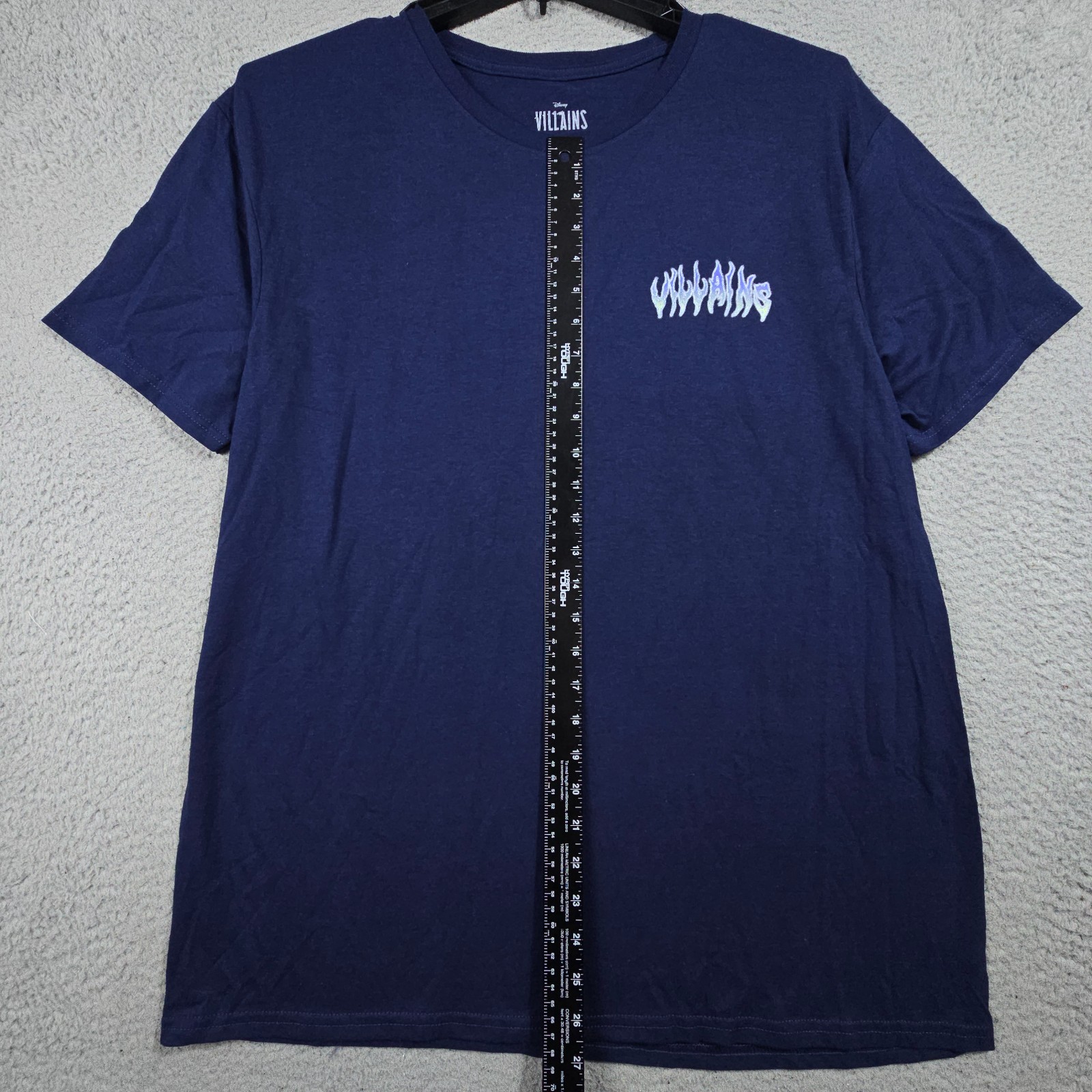 DISNEY VILLAINS SHIRT Mens XL BLUE ANIMATION CASUAL Distressed Retro NWT gallery