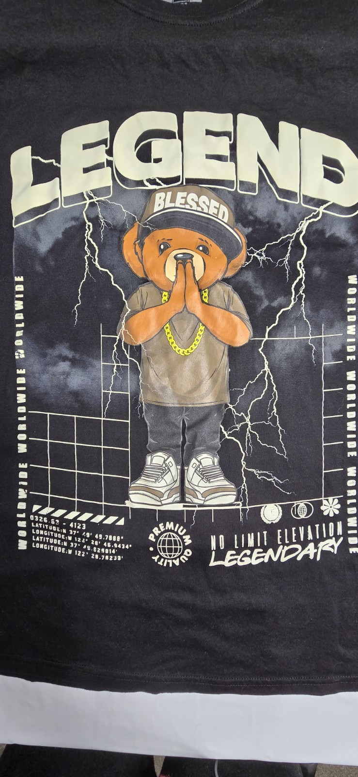 OG Hustle Legend Bear Graphic Tee Adult Size 4XL gallery