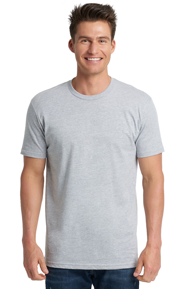 Next Level Apparel 3600 Unisex Short Sleeve Crew Neck T-Shirt Heather Grey gallery