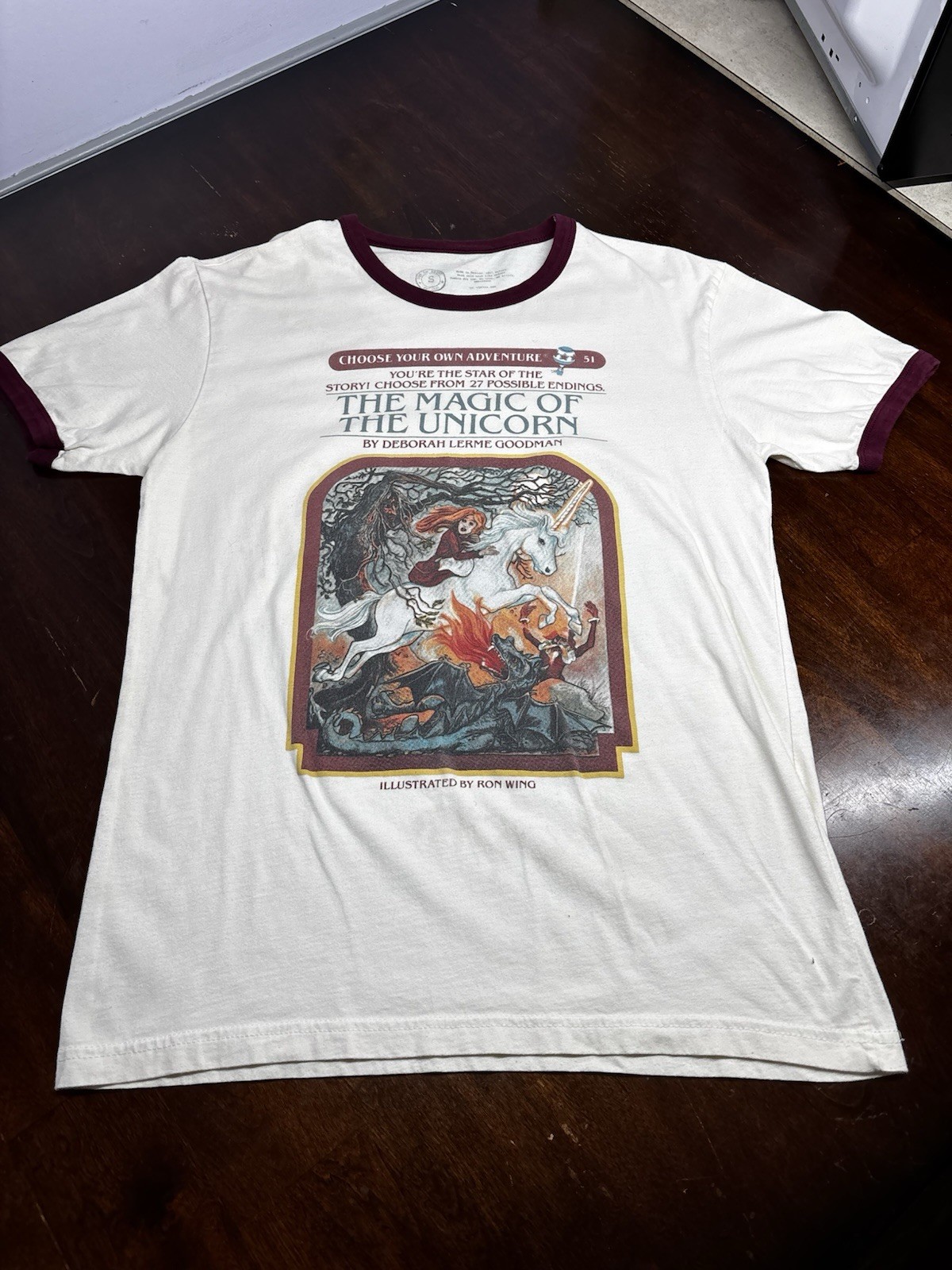 Choose Your Own Adventure The Magic Of The Unicorn Ringer Shirt Size S