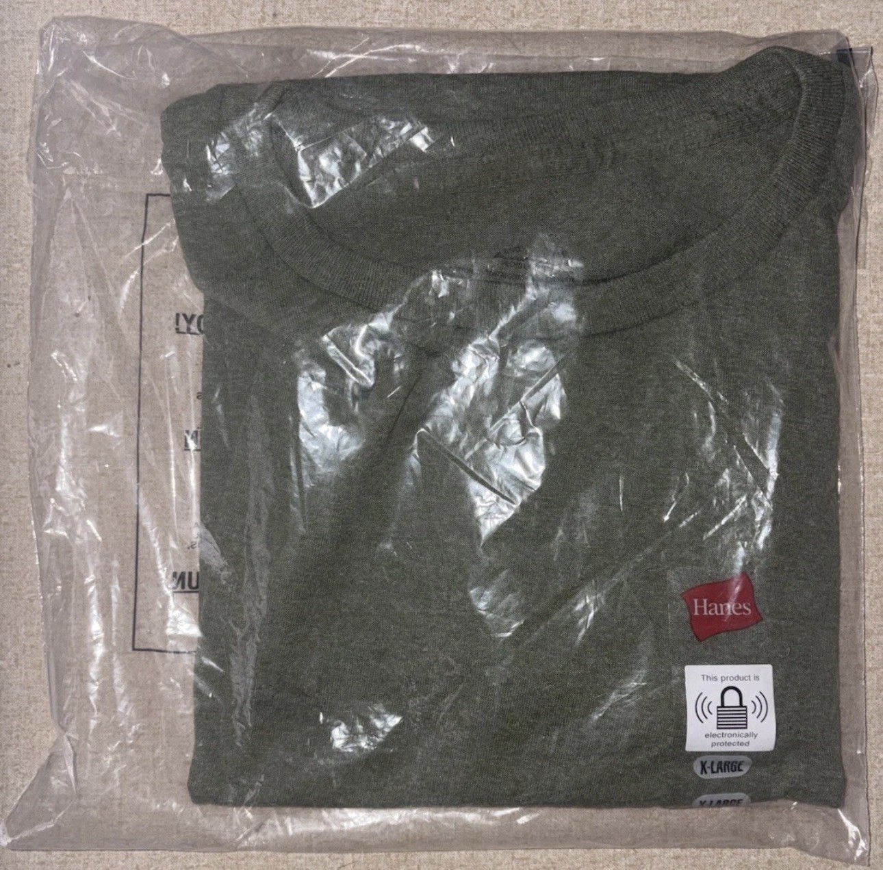 Hanes Unisex Ecosmart Stylish T Shirt Casual Heather Green Plain T-Shirt - XL gallery