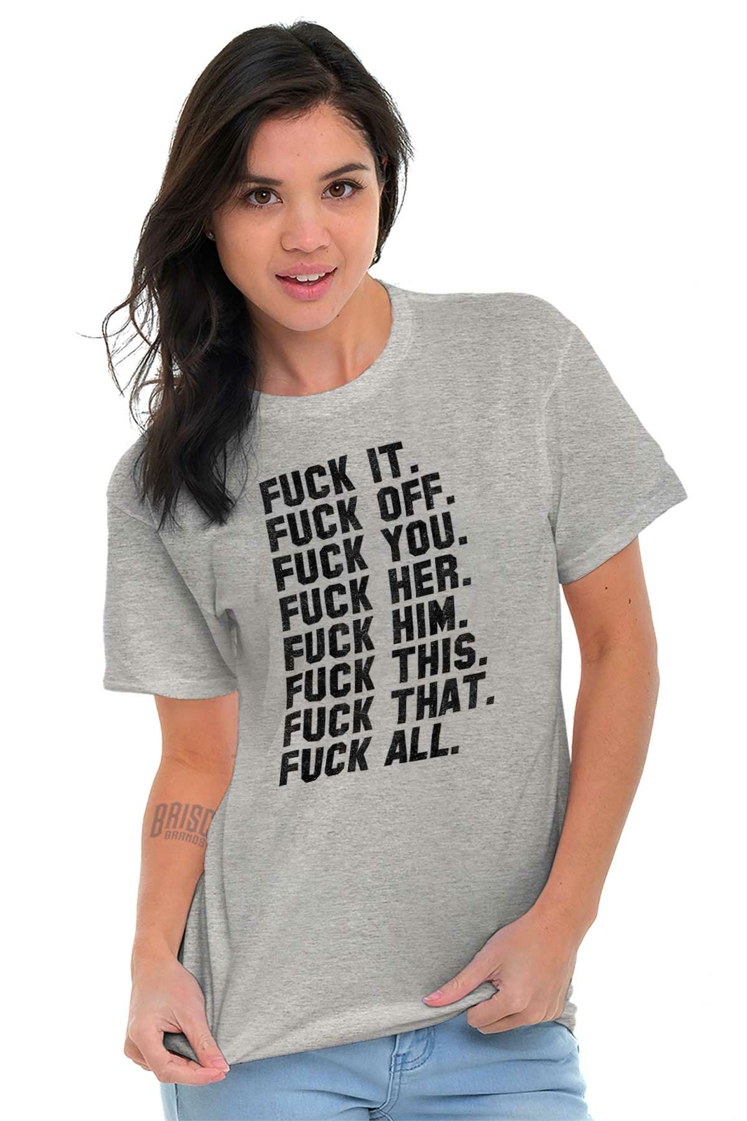 F**k It All Funny Offensive Rude Novelty Gift Womens or Mens Crewneck T Shirt Te gallery