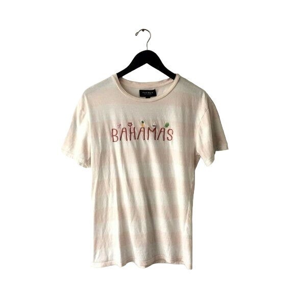 Pacsun Los Angeles Striped Tee Shirt Trendy Modern Stylish Crew Short Sleeve S gallery