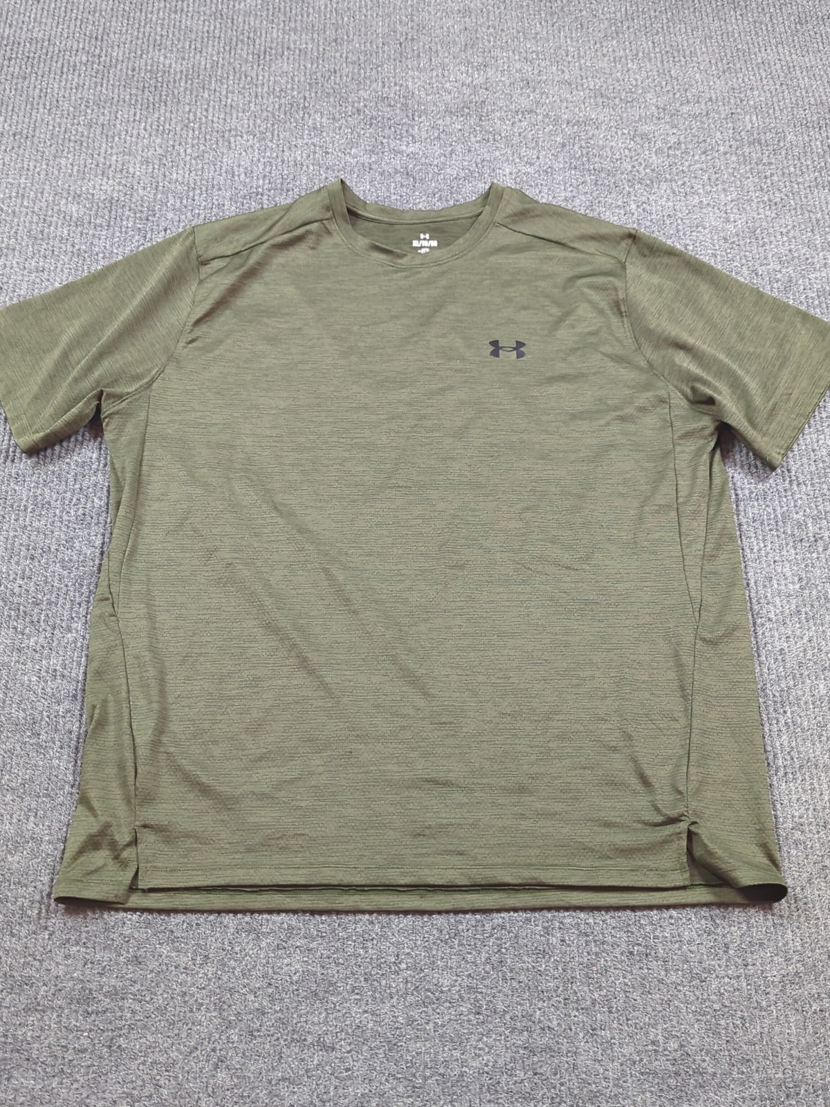 Under Armour Shirt Mens XL Green Short Sleeve Loose Fit Performance gallery