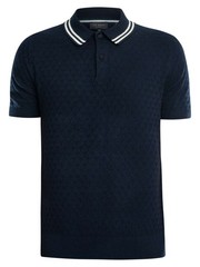 Ted Baker Men’s Regular Stitched Polo Shirt, Blue