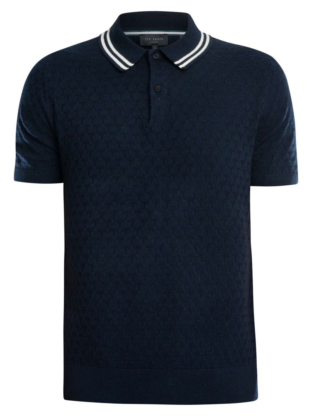 Ted Baker Men's Regular Stitched Polo Shirt, Blue gallery