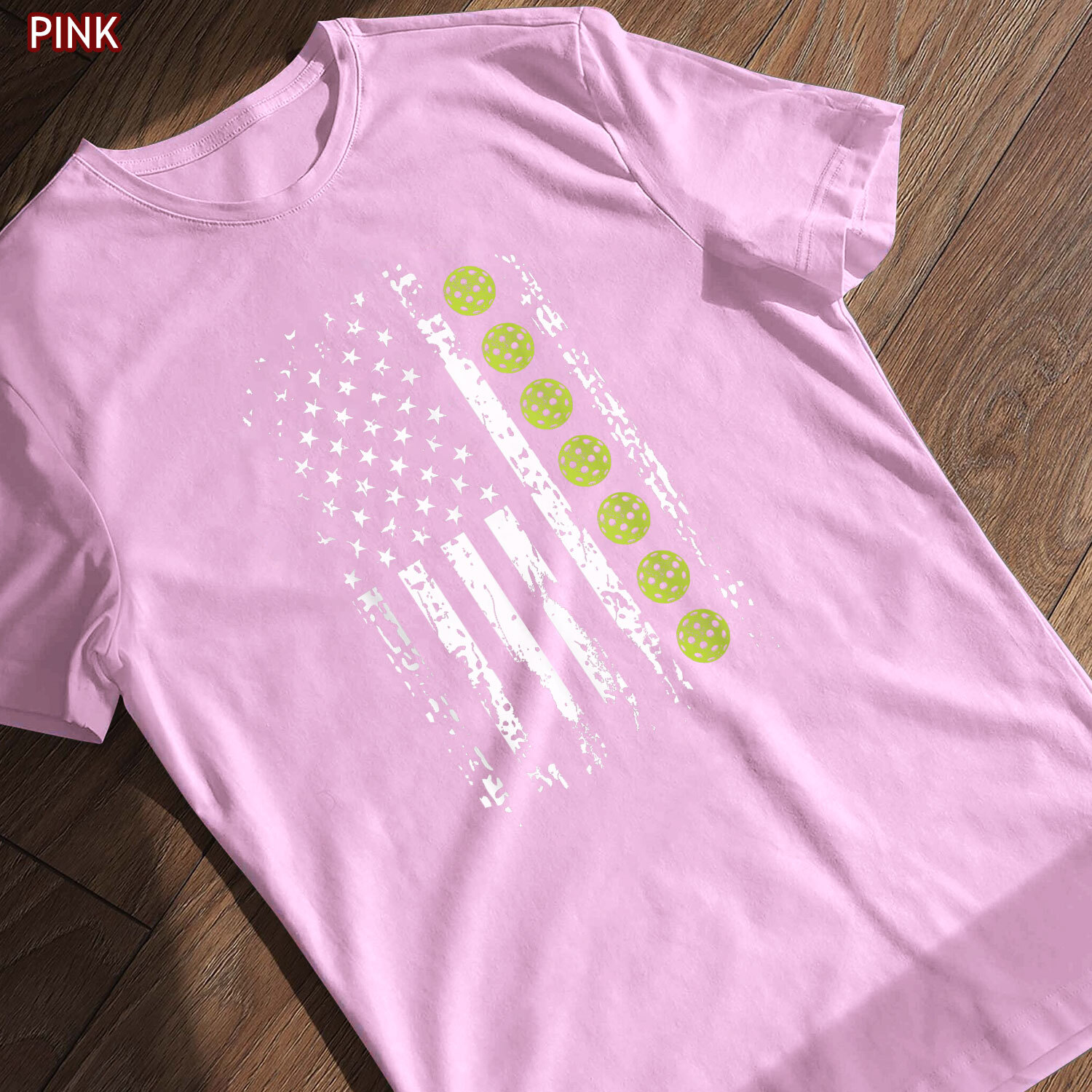 Pickleball Shirt American Flag Tee Gift for Pickleball Player Enthusiasts gallery