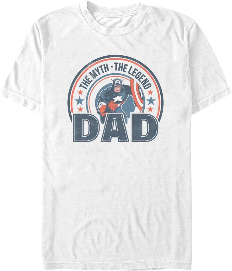 Captain America T-Shirt 180 GSM | 100% Cotton DTG Print