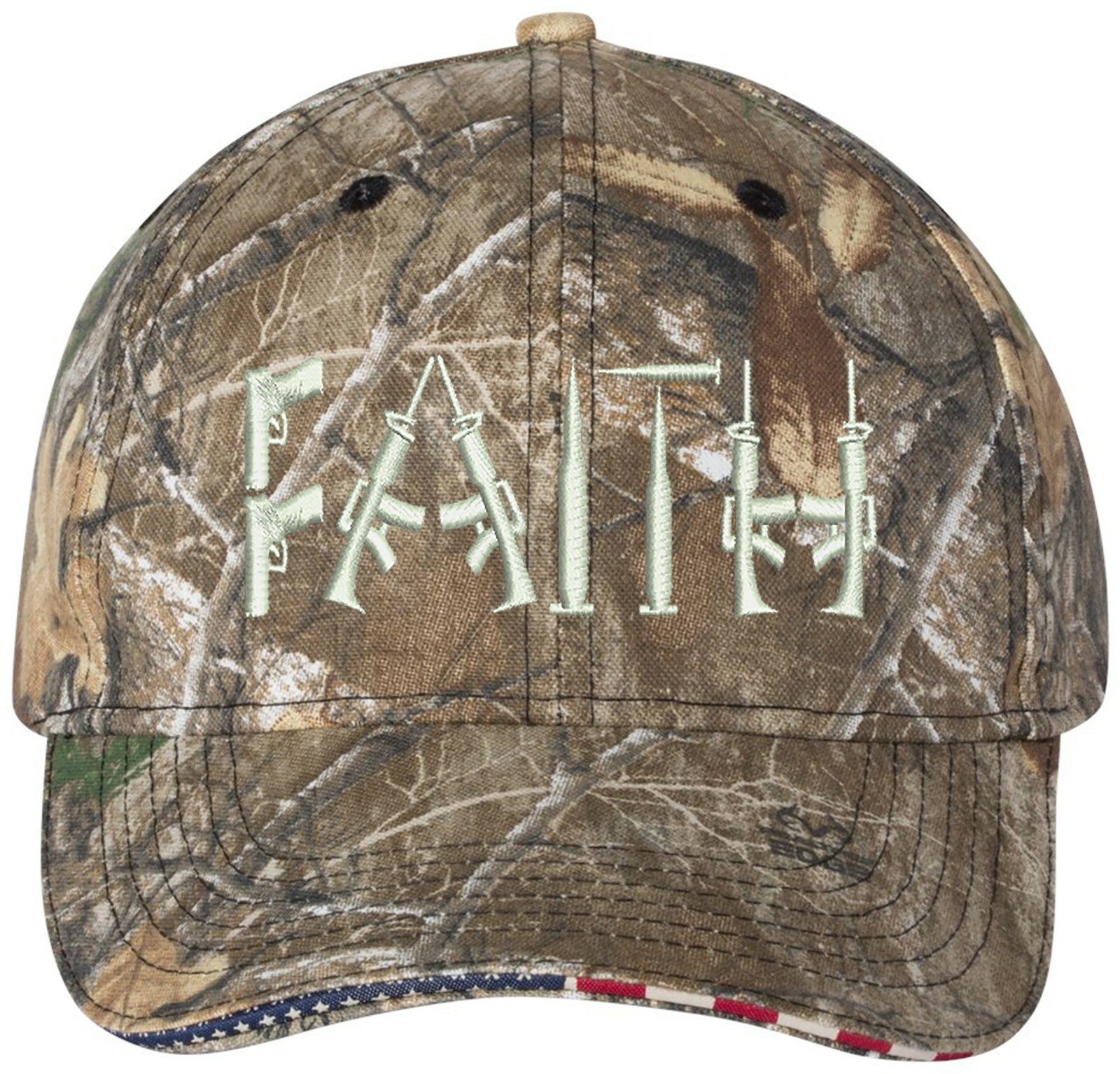 Faith Guns 2nd Amendment Embroidered Camo Structured Adjustable Hat gallery