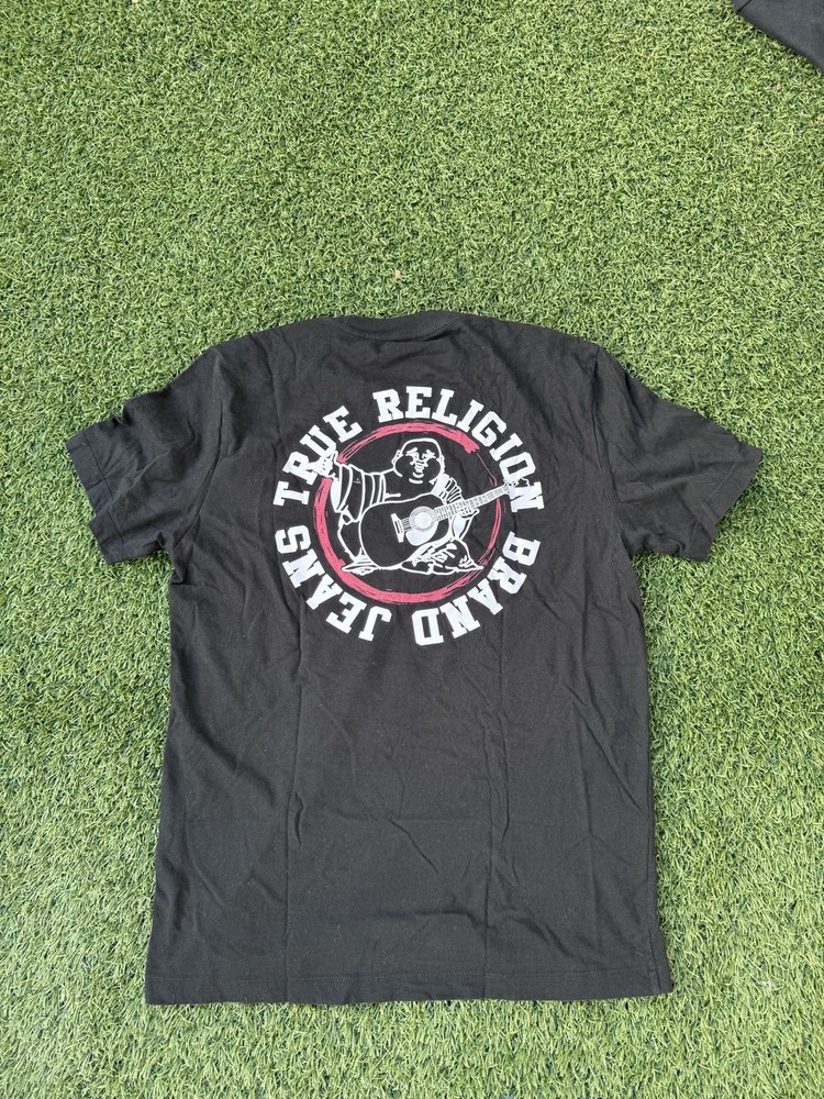 TRUE RELIGION BUDDHA Designer Graphic T-shirt, LARGE Gently Worn