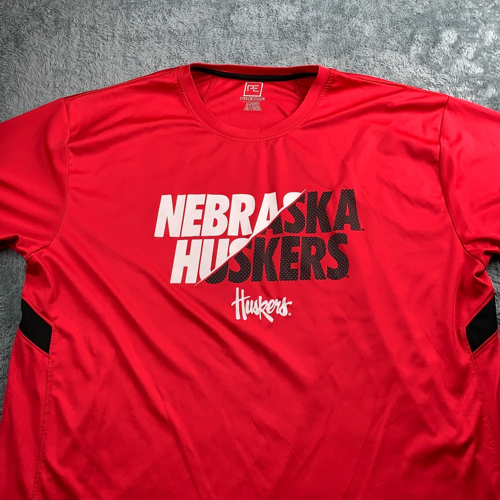 ProEdge Nebraska Huskers T-Shirt XXL Men's Red Football Sportswear gallery