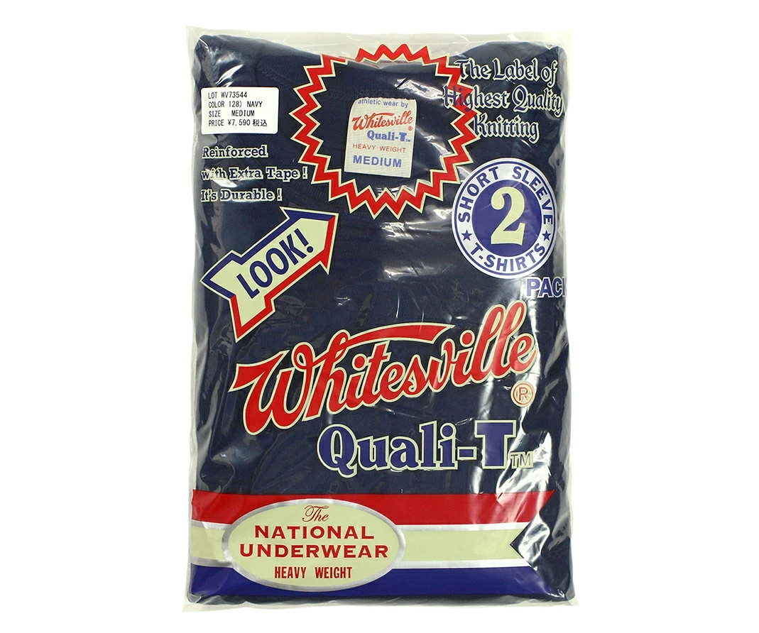 Whitesville WV73544 2-PACK T-SHIRT NAVY Size XL Men’s Made in Japan