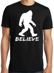 Big Guys Rule Big and Tall King Size Funny Bigfoot Believe T Shirt