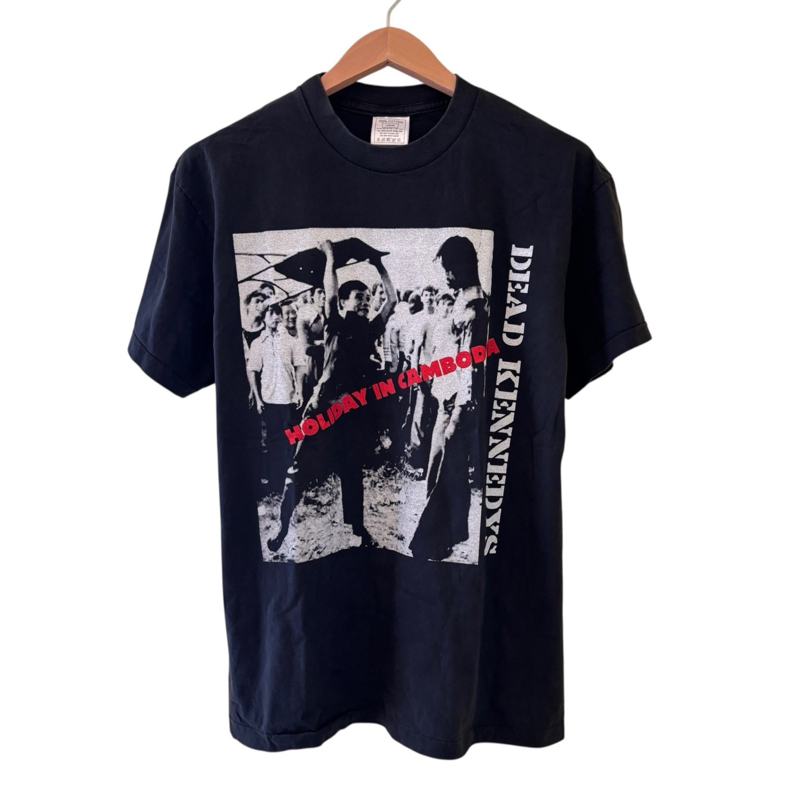 Dead Kennedys Reprint Vintage Band Tee Shirt Holiday In Cambodia Large Rare