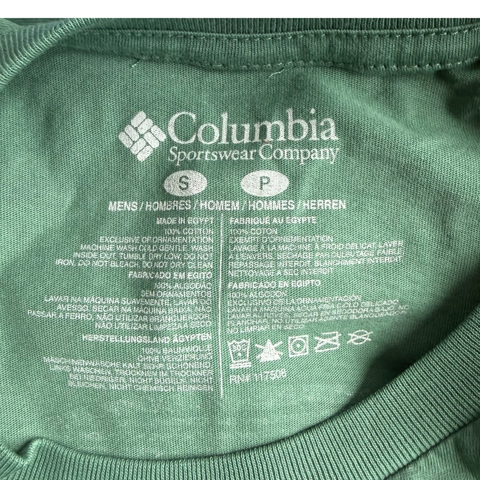 Columbia Graphic T Shirt Men’s S Green Mountains Dog Jeep Camping Outdoor NWT gallery