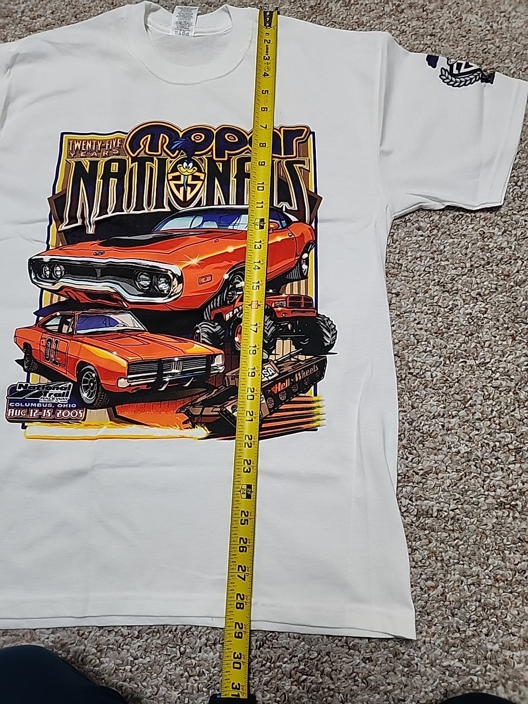 2005 Jerzees Mopar Nationals 25th Anniversary Tee Double Sided Graphic Large gallery