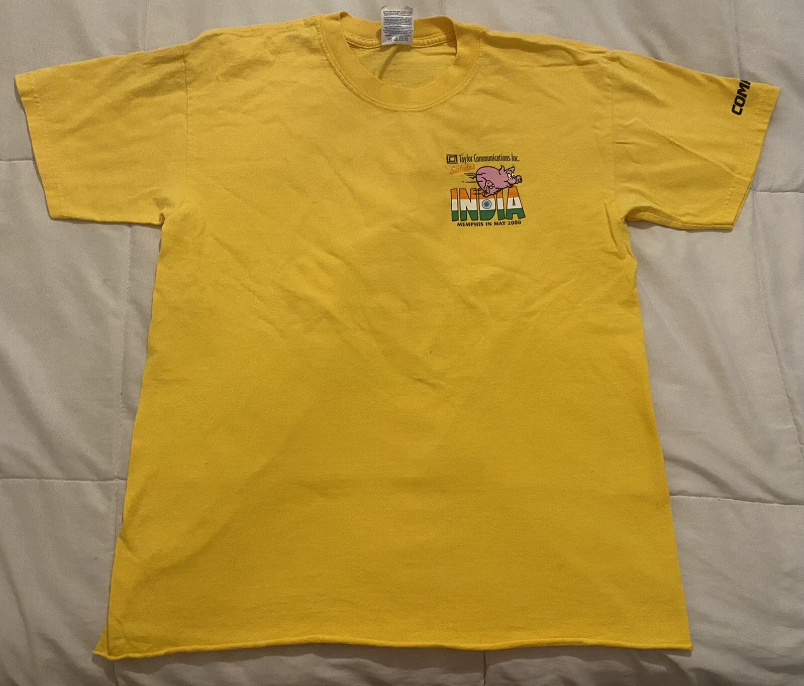 Memphis in May 2000 Salutes India Sz L T-Shirt Pig Riding Elephant Pyramid gallery