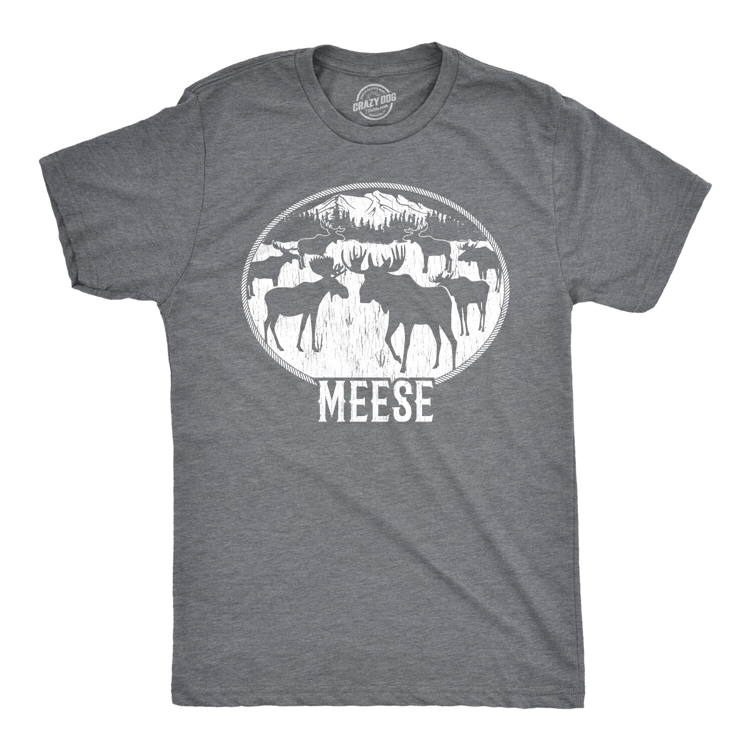 Mens Meese Tshirt Funny Moose Hilarious Sarcastic T Shirt