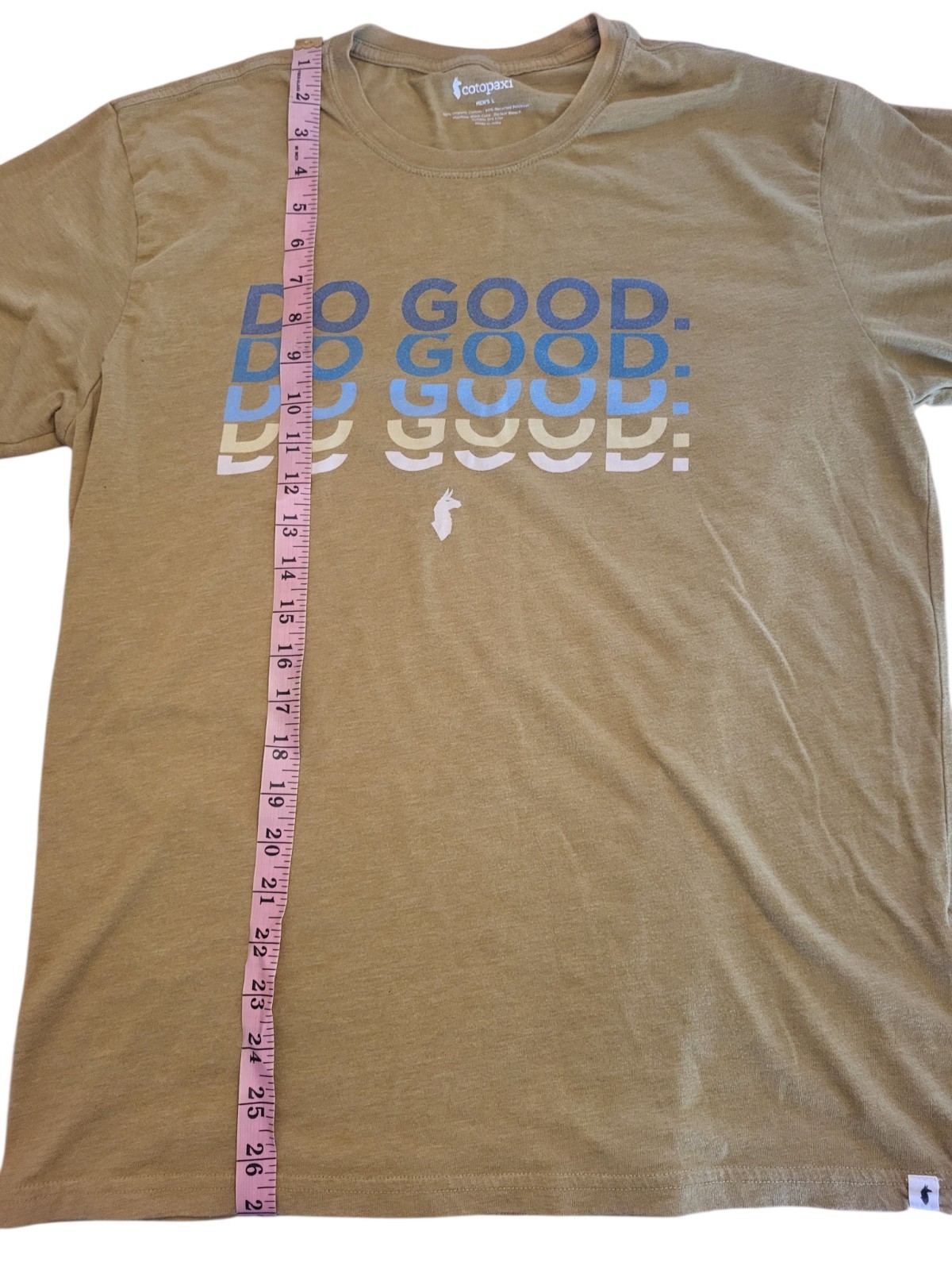 Cotopaxi Do Good Men's beige/green L T-Shirt Organic Cotton Blend Short Sleeve gallery