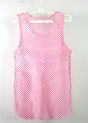 Men Mesh See Through Fishnet Vest T-Shirt Sleeveless Sport Top Lingerie Tank Top