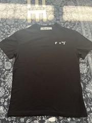 Off-White Men’s Black Arrows Logo Graphic Crew Neck Cotton Jersey Tee L