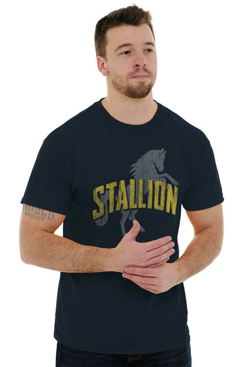 Funny Sarcastic Italian Stallion Horse Movie Mens Casual Crewneck T Shirts Tees gallery